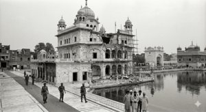 Operation Blue Star: The Tragic Military Operation That Changed India Forever Damage to Akal Takht after Operation Blue Star 1984