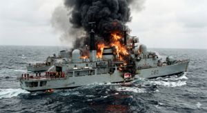 The Falklands War (1982): The 74-Day Conflict That Changed Britain and Argentina Forever HMS Sheffield burning after being hit by an Exocet missile