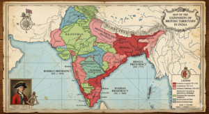 The Revolt of 1857: The Powerful Rebellion That Changed Indian History Expansion of British East India Company territories before the Revolt of 1857.