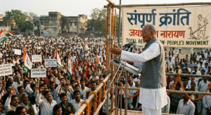 Jayaprakash Narayan leading anti-government movement before the Emergency 3. The Allahabad High Court Verdict (1975)