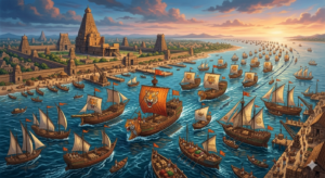 The History of the Chola Empire: How South India's Greatest Dynasty Ruled the Seas and Shaped a Civilization (850–1279 CE) "Powerful Chola navy protecting trade routes across the Indian Ocean"