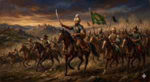 The Ottoman Empire: 600 Years of Power and Influence Osman I, founder of the Ottoman Empire, leading his followers in Anatolia.