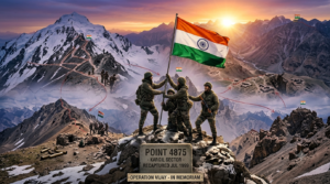 Indian Army celebrating victory after Operation Vijay in July 1999