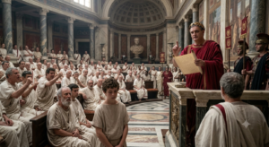 Roman Emperor Domitian banishing philosophers from Rome including Epictetus