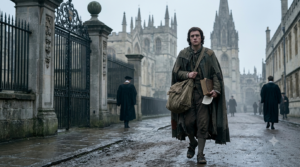 Young Samuel Johnson leaving Oxford due to financial hardship