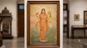 The original Bharat Mata painting by Abanindranath Tagore.