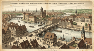 18th-century Königsberg where Immanuel Kant was born