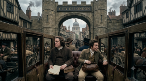 Samuel Johnson and David Garrick arriving in London in 1737