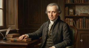 Portrait of Immanuel Kant, German philosopher of the Enlightenment