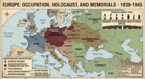 Holocaust memorial honoring the victims of World War II.