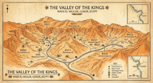 Amenhotep III's Tomb Reopens After 20 Years: Everything You Need to Know Map showing the location of Amenhotep III's Tomb (WV22) in the Western Valley near Luxor