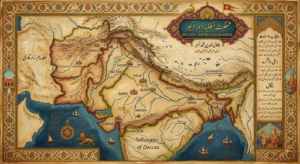 Map of the Mughal Empire under Akbar