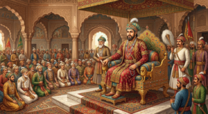 Akbar the Great Mughal emperor portrait