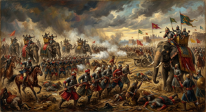 Second Battle of Panipat 1556 between Akbar and Hemu